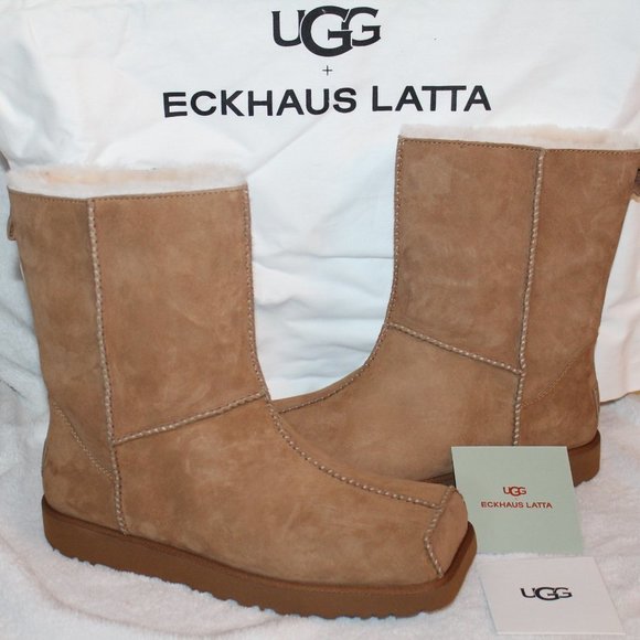 UGG SPECIAL EDITION‎ MEN'S SUEDE SHEARLING BOOTS - Picture 1 of 12